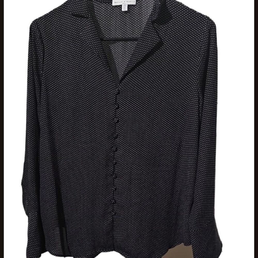 Unbranded Women's Black and White Blouse